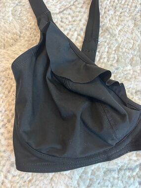 Freya Black Ruffle-Detail Bikini Top
